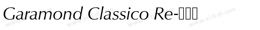 Garamond Classico Re字体转换 Garamond Classico Re字体转换